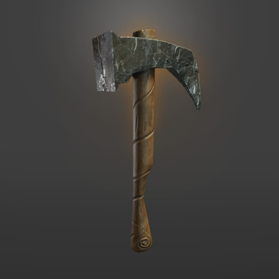3D pick axe games TurboSquid 1494884