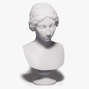 unveiled veiled virgin bust 3D model