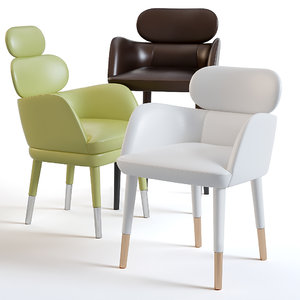 3D finn chair frame model