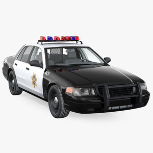 3D las vegas police car