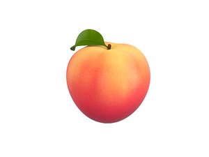 peach cartoon 3D model