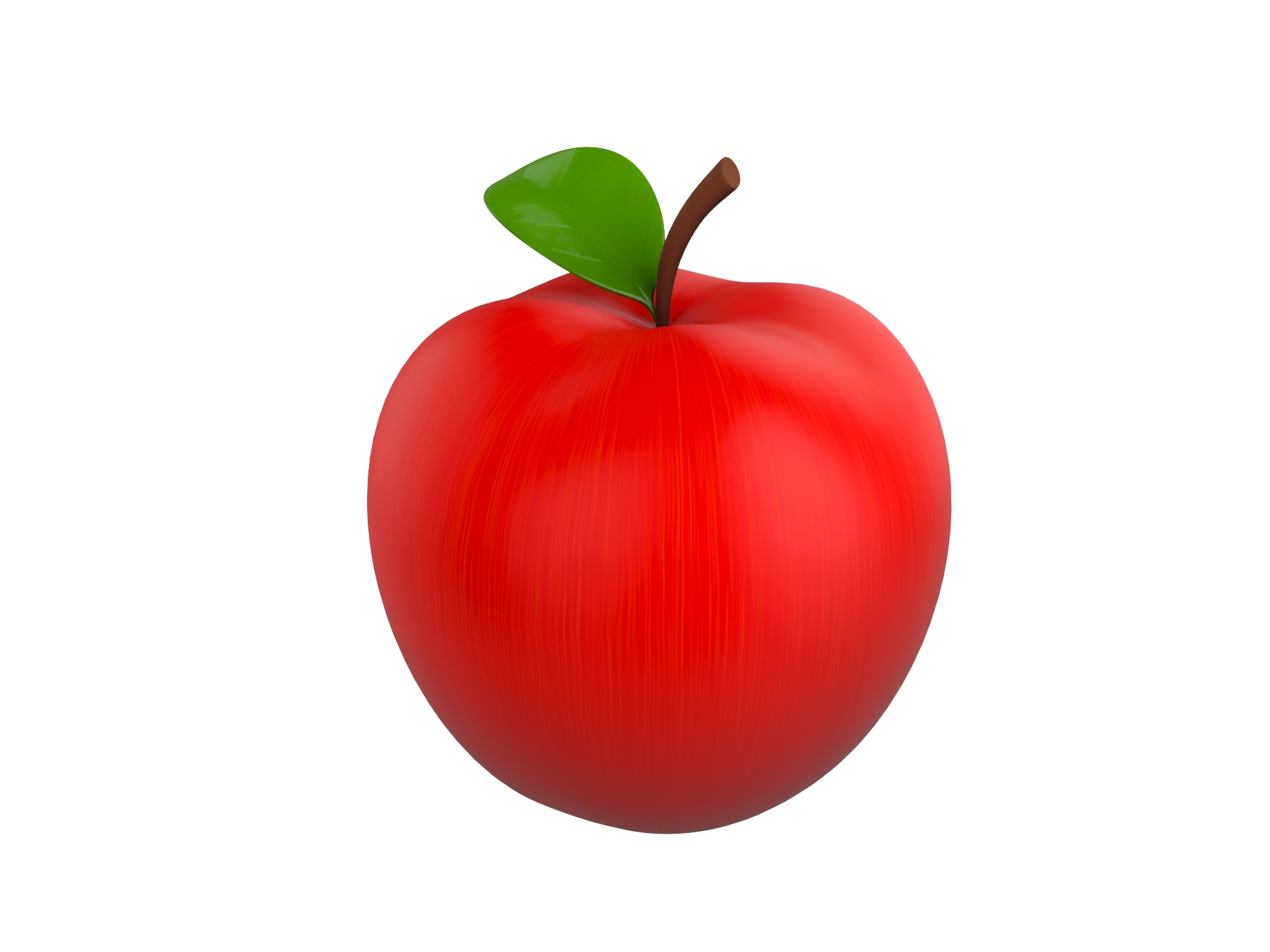 Free apple cartoon 3D TurboSquid 1495154