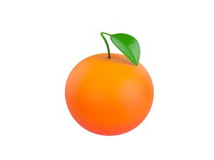 3D orange cartoon