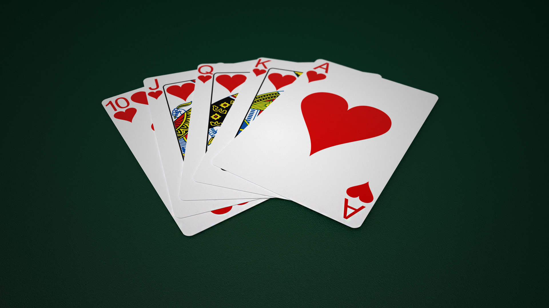 3D poker royal straight flush model - TurboSquid 1495189