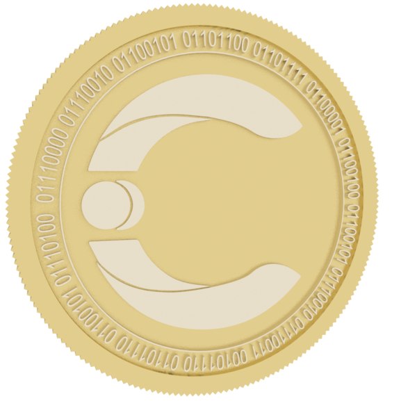 3D model contentos gold coin