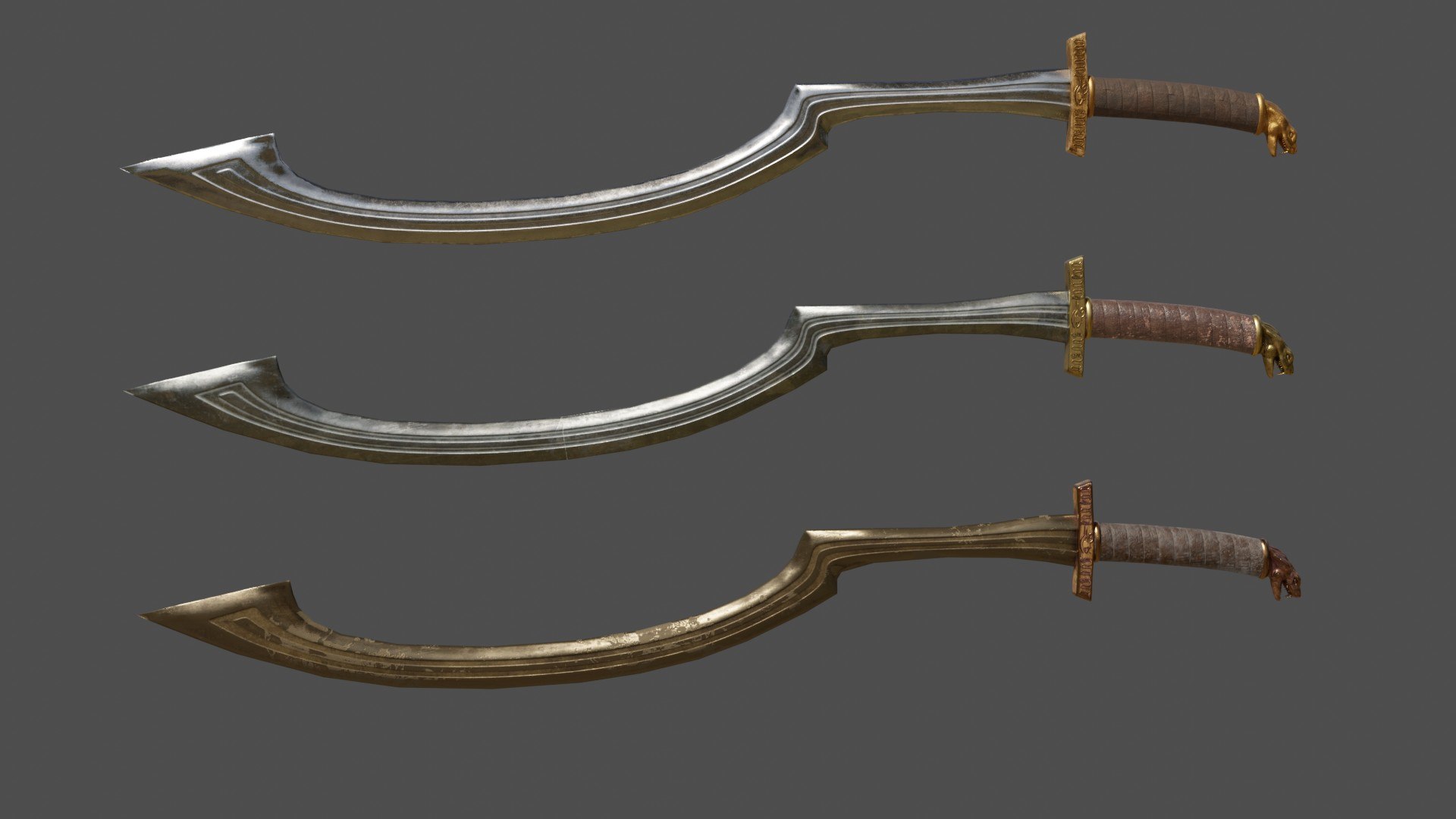 3D sword weapon khopesh model - TurboSquid 1489621