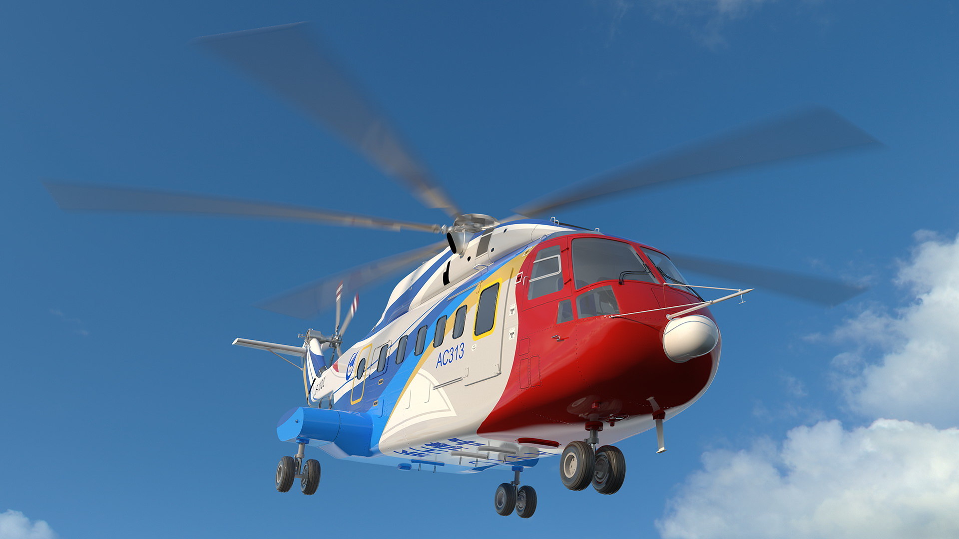 3D Avicopter Ac313 Civilian Helicopter - TurboSquid 1495321