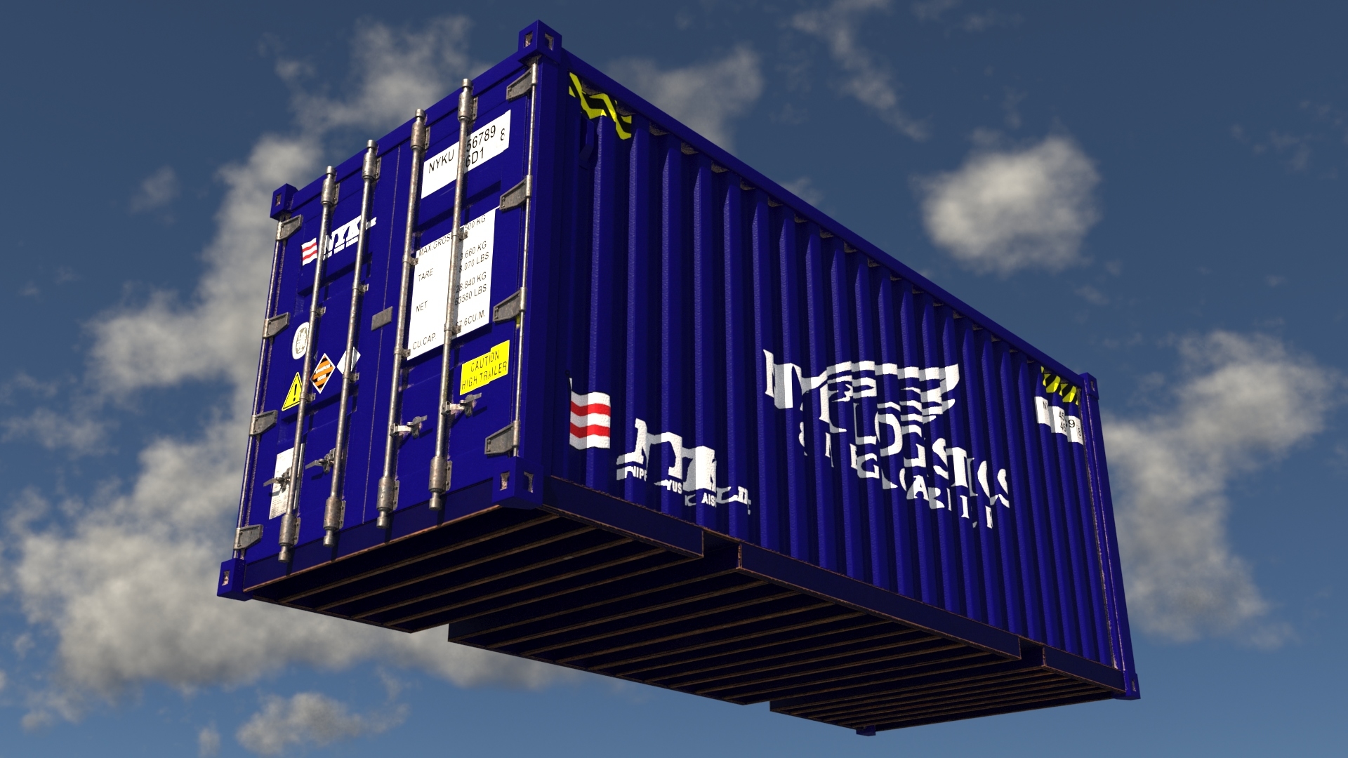 Shipping container nyk 3D model TurboSquid 1495359