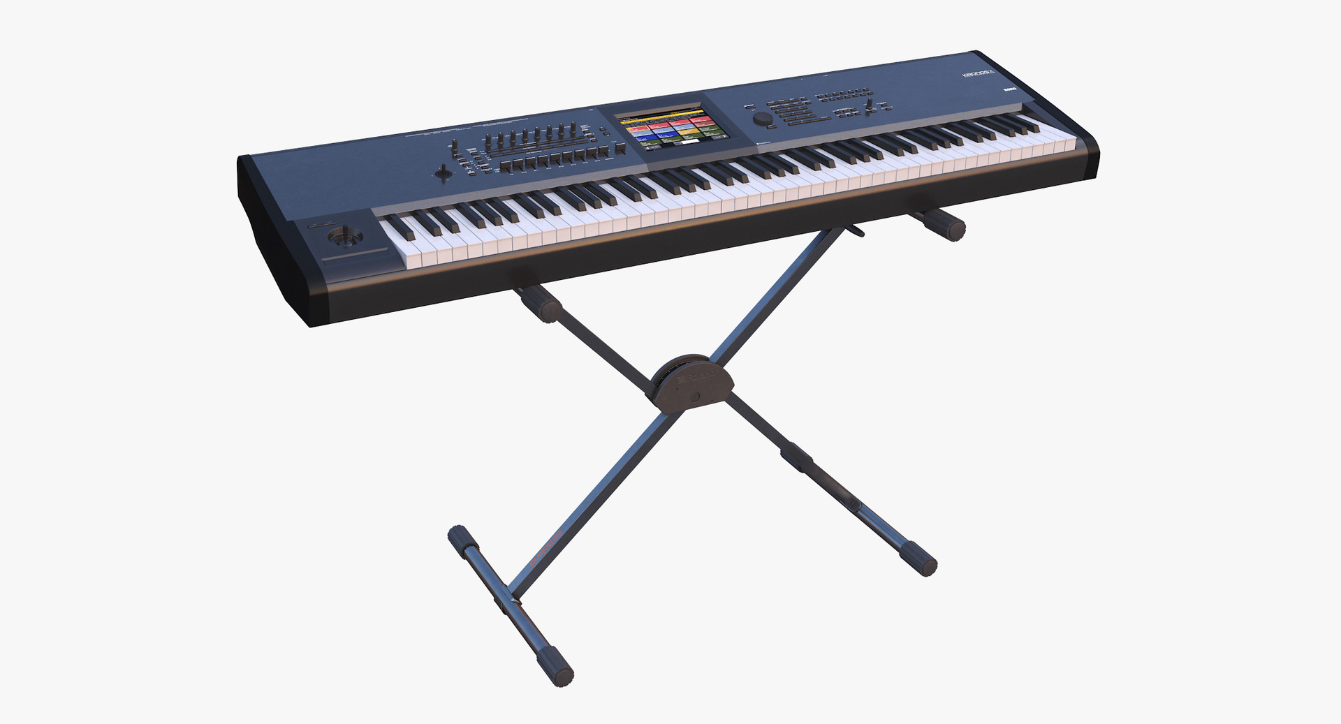 3D synth keyboard stand TurboSquid 1495520