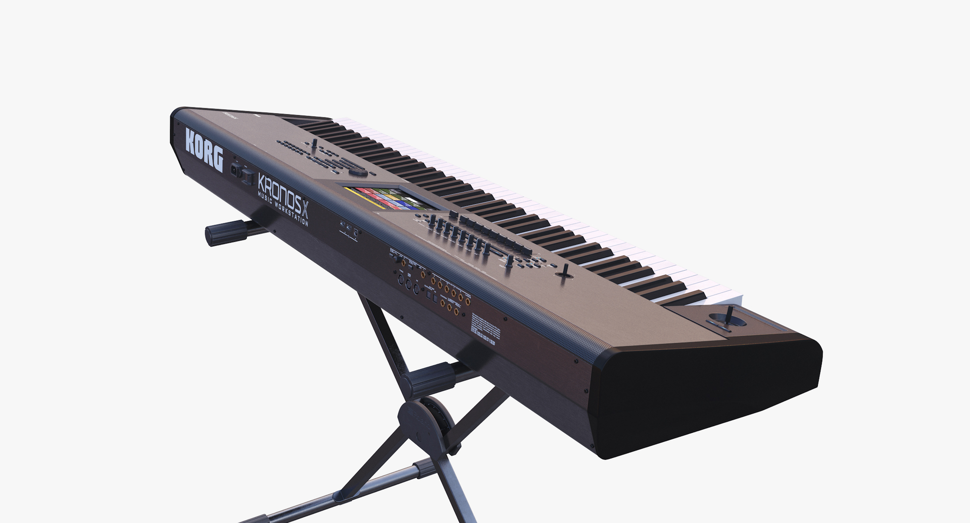 3D synth keyboard stand TurboSquid 1495520