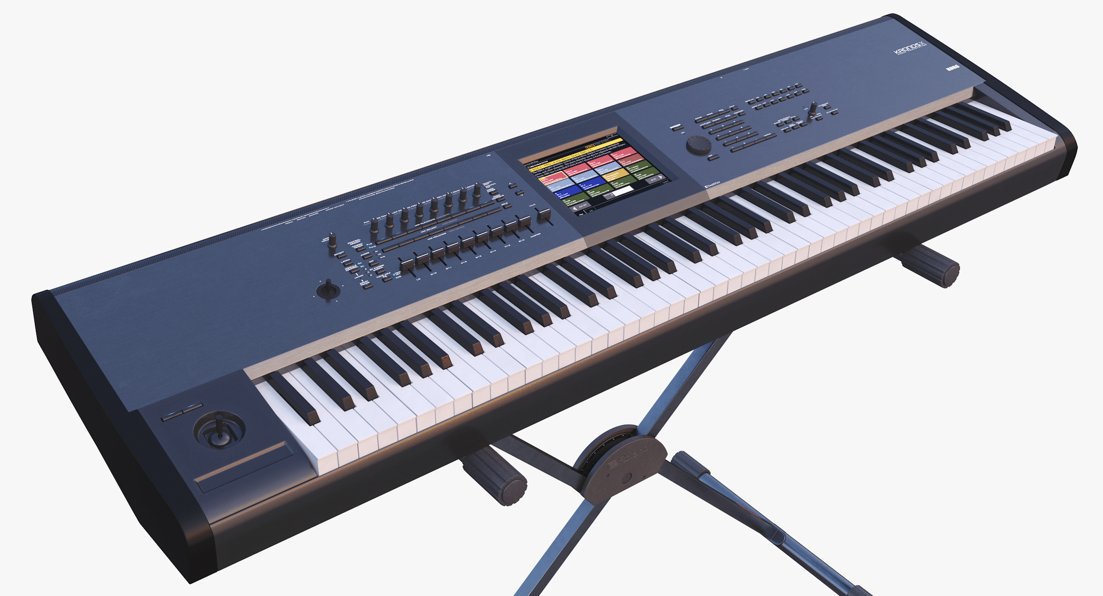 3D synth keyboard stand TurboSquid 1495520