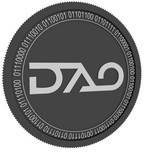 dao casino black coin 3D model