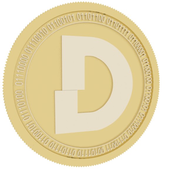 3D model davinci coin gold