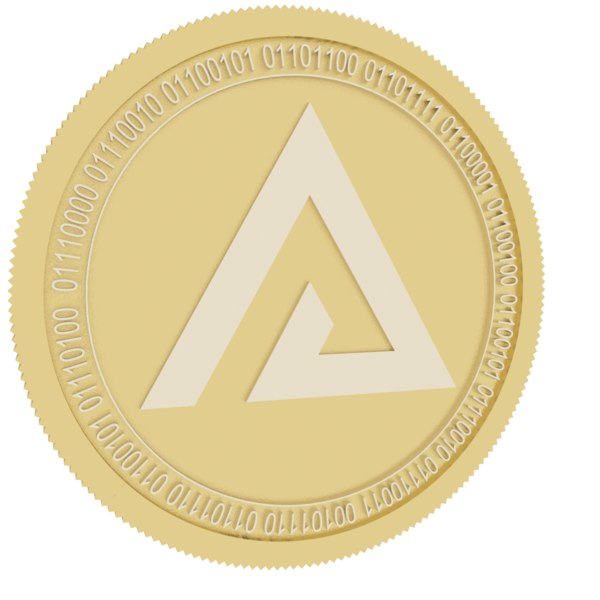 3D gold coin