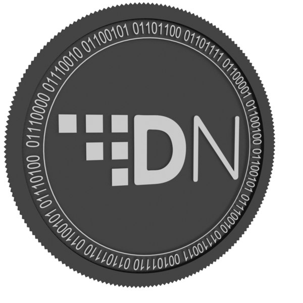 3D digitalnote black coin