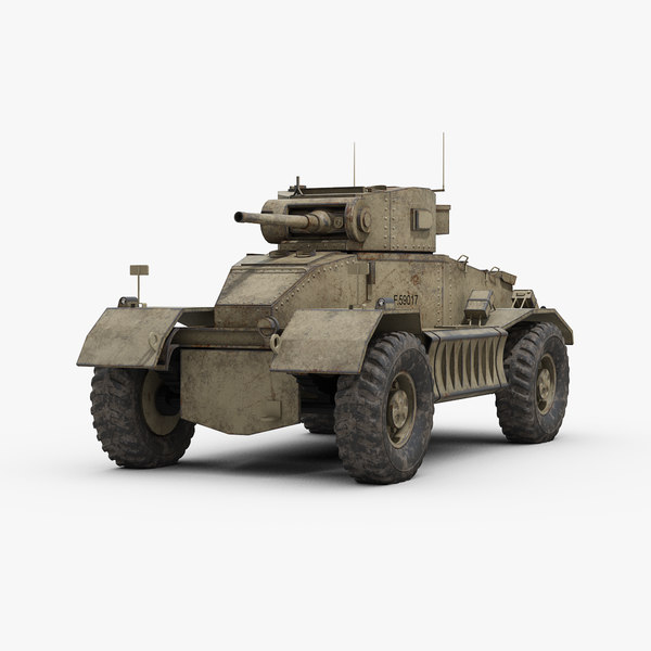 ww2 aec mk1 armored car 3d model