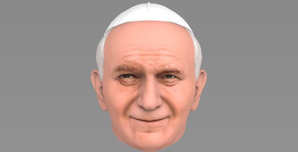 Pope John Paul Ii 3d Model Turbosquid 1495868