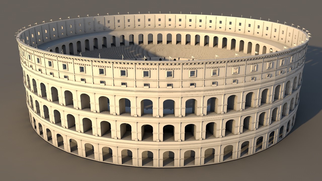 Gladiator arena 3D model - TurboSquid 1495912