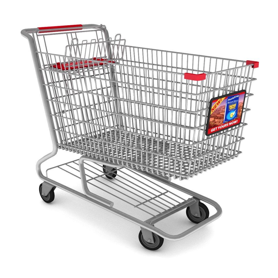 Shopping cart 3D TurboSquid 1489817