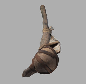 prehistoric axe realistic 3D