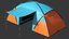 3D model camping man traveler 2