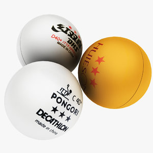 3D table tennis ball model