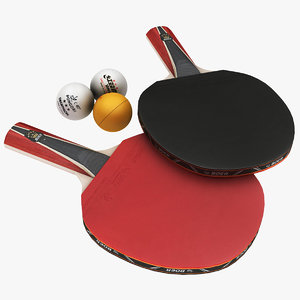 ping pong paddle ball 3D