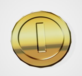 3D model gold coin