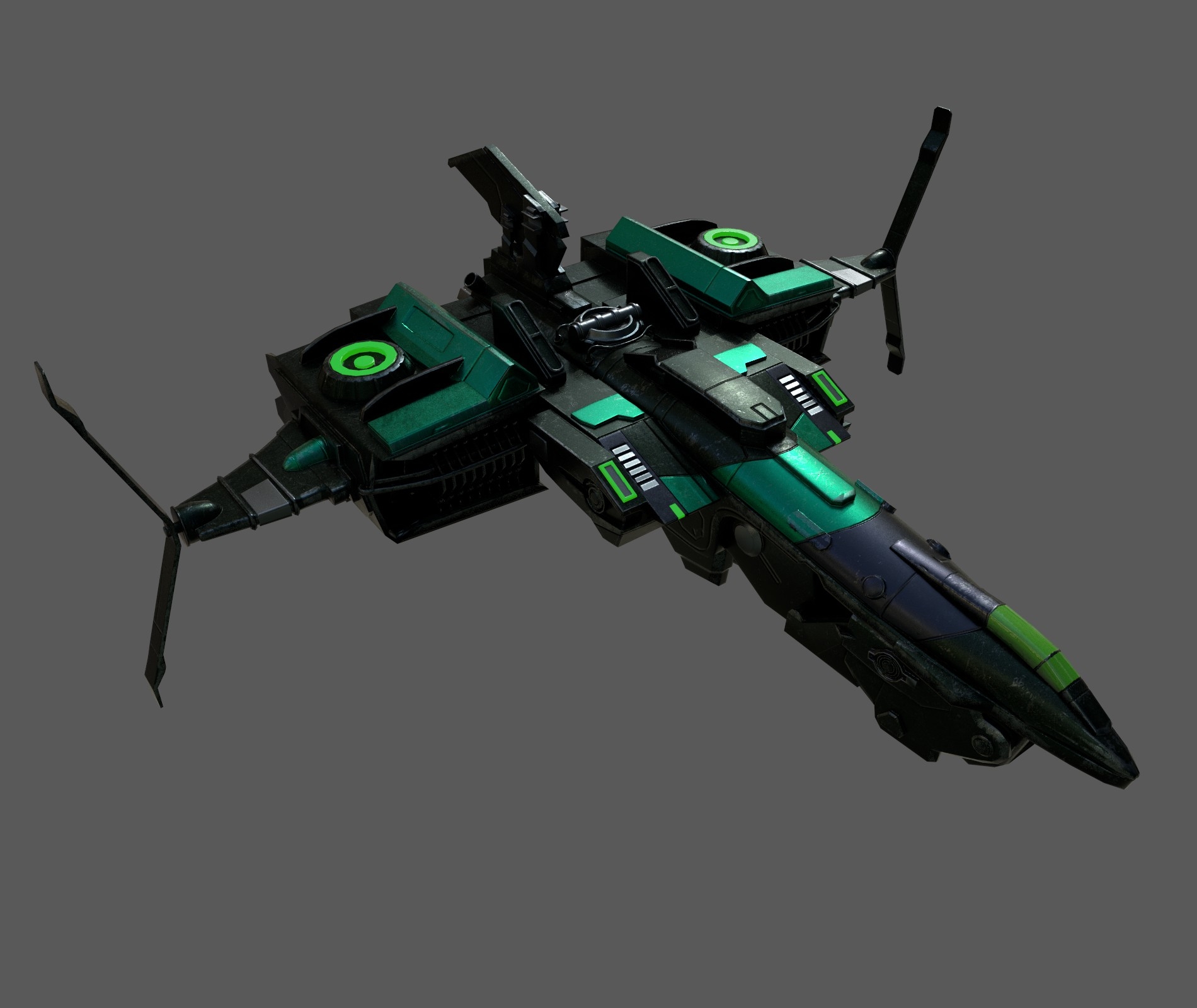 太空飞船指挥官星际战斗低聚3d模型