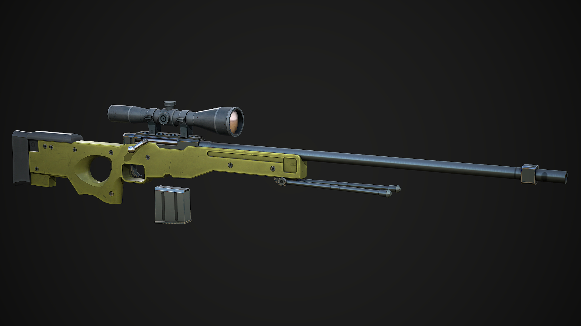 Mobile Ready Awp 3d Model - Turbosquid 1496404