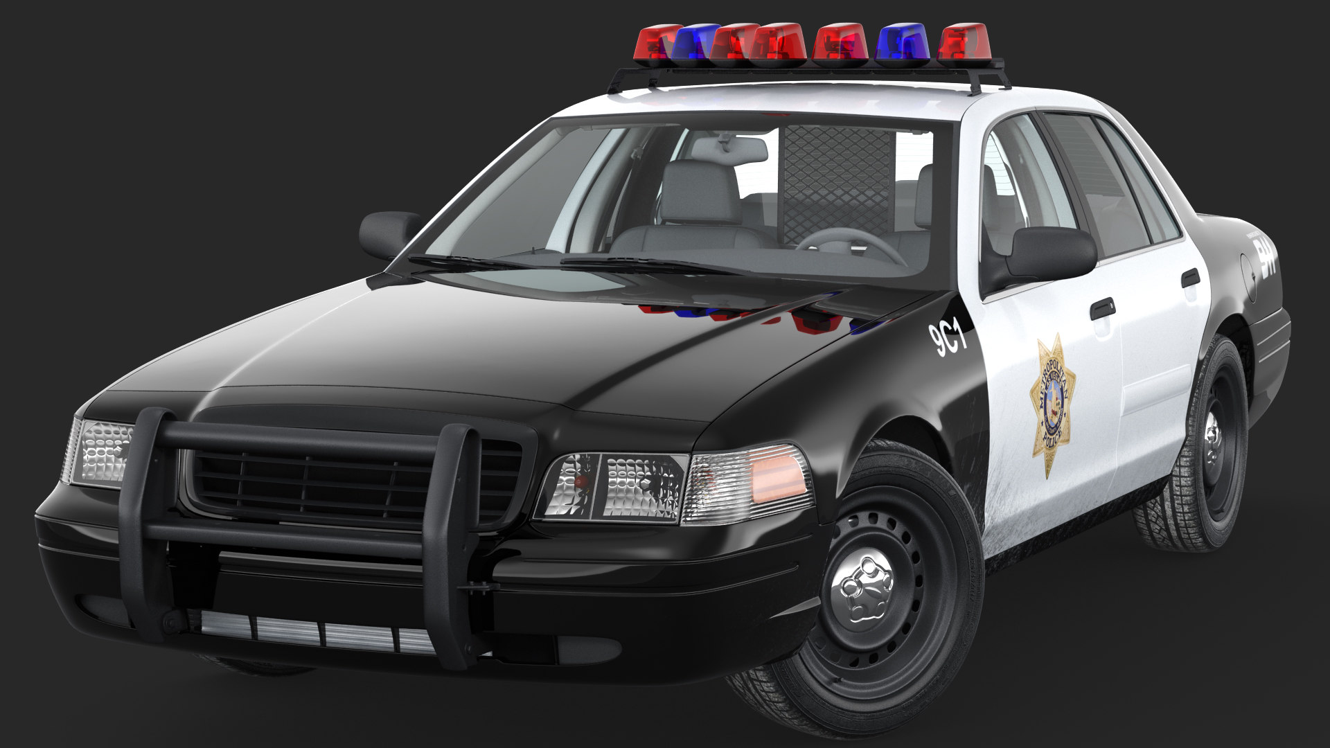 3D generic police car lvmpd - TurboSquid 1496362