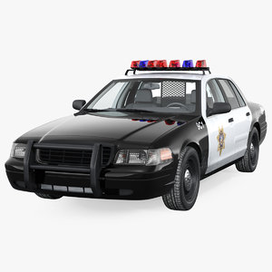 Police Car Blender Models For Download Turbosquid