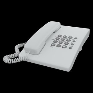 3D phone telephone model
