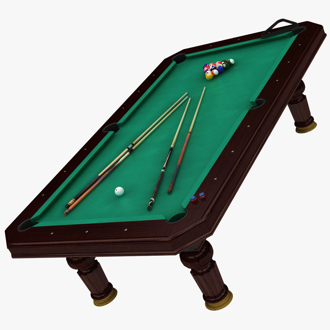 3d Billard Table Model Turbosquid 1493302