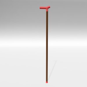 3D model walking stick