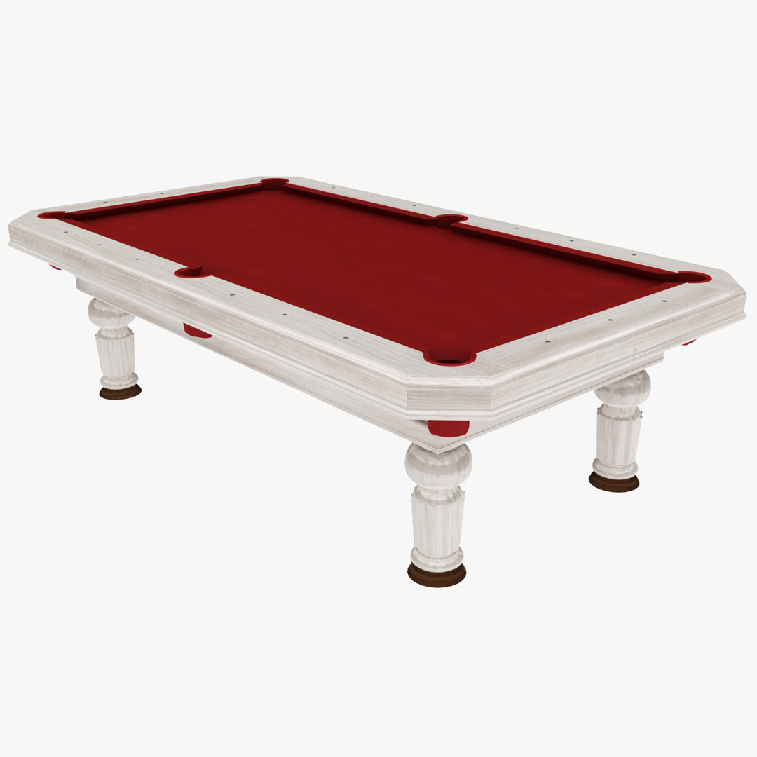 Billiard Table 3d Model Turbosquid 1496651