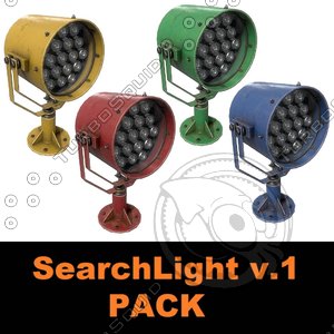 searchlight v 1 pack 3D model