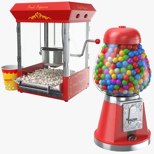 3D model real candy machines