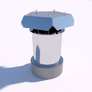 fan roof 3D model