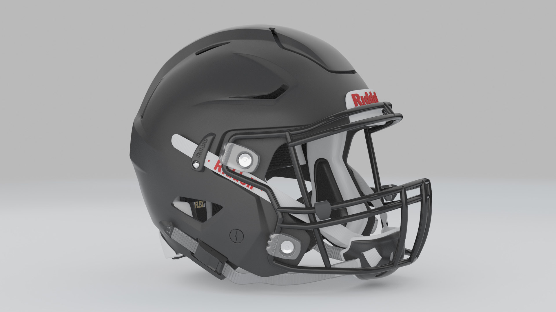 3D riddell speedflex black helmets model TurboSquid 1497025