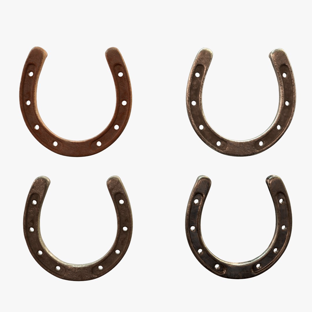 Horseshoe set horse 3D model TurboSquid 1497054