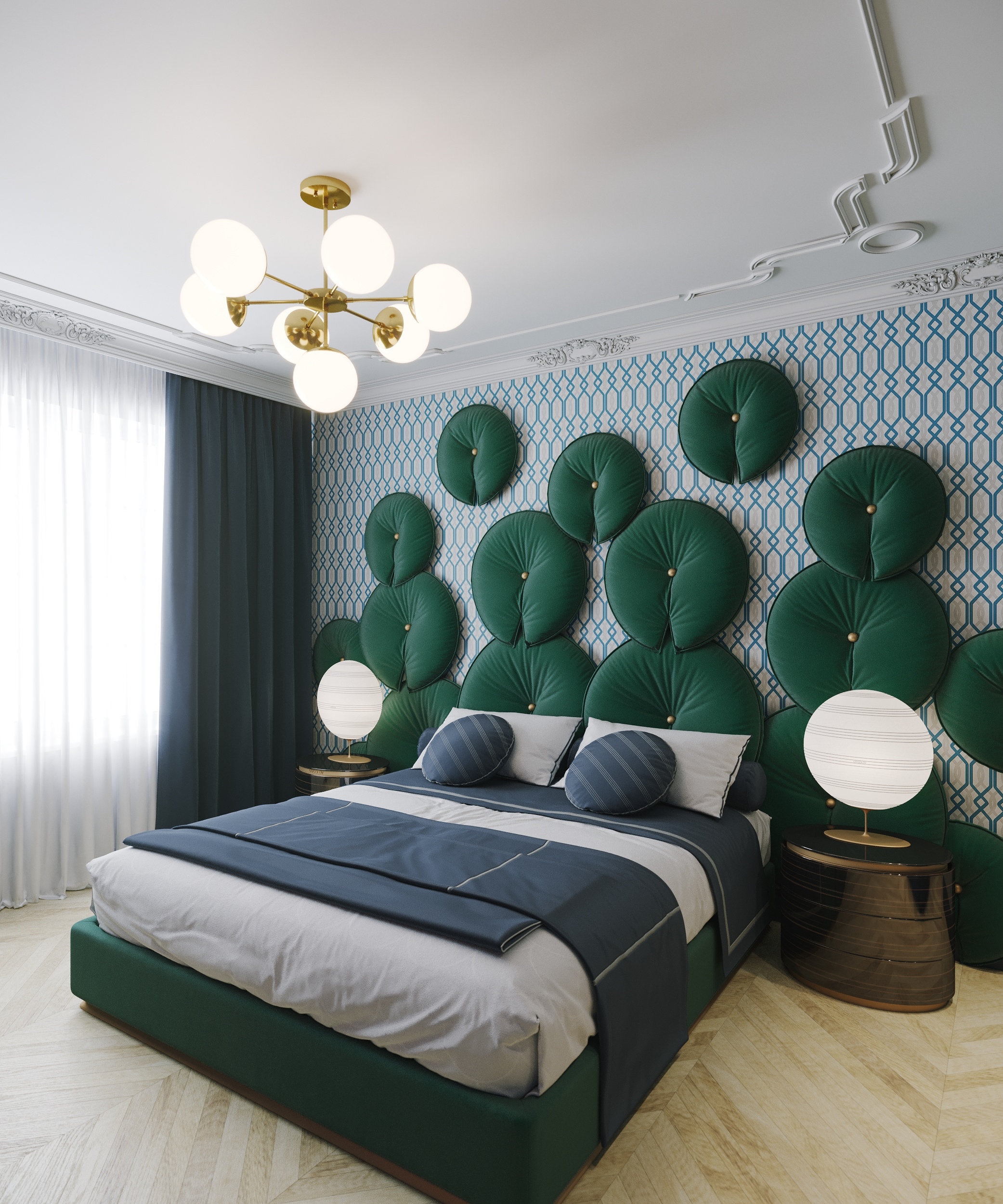 Interior Art Deco Bedroom 01