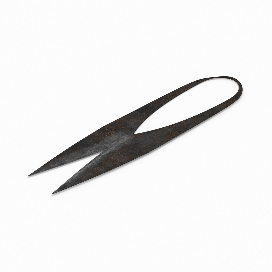 Medieval scissors model TurboSquid 1497343