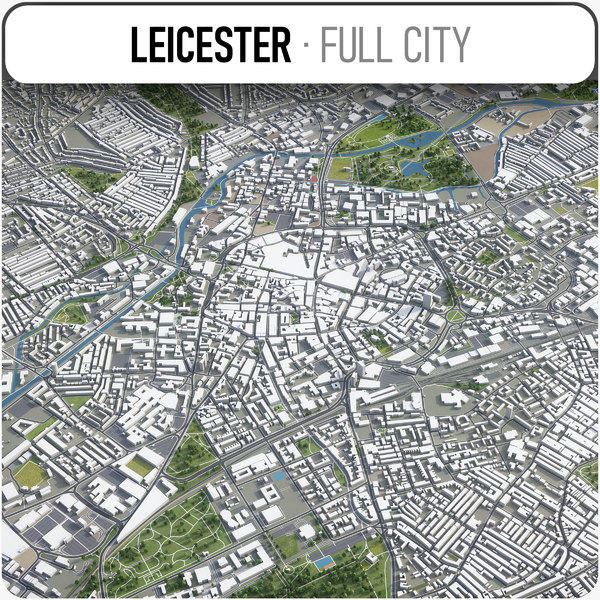 3D leicester surrounding - model