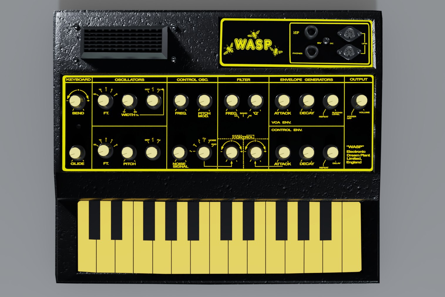 Wasp edp synthesizer 3D model TurboSquid 1497424