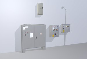 control panels 3D model