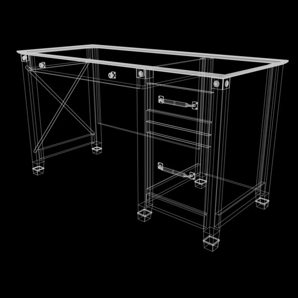 Sauder Carson Forge Möbel 3D-Modell - TurboSquid 1220519