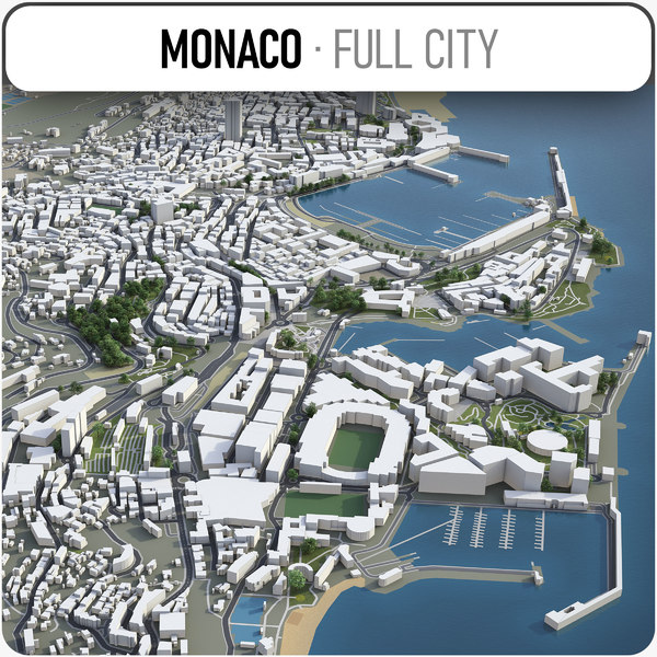 3D monaco surrounding -