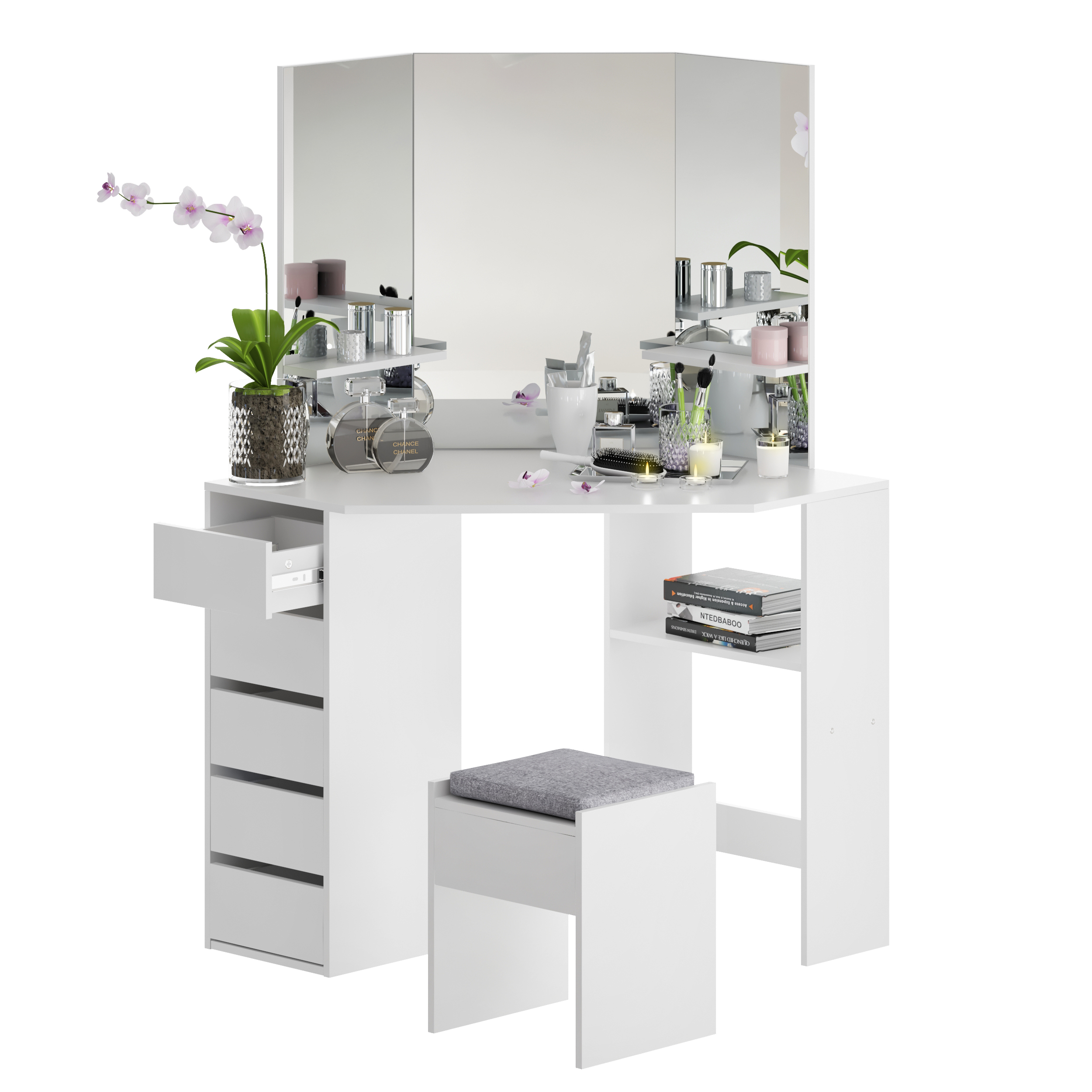 3d Model Makeup Dressing Corner Table Turbosquid 1497614