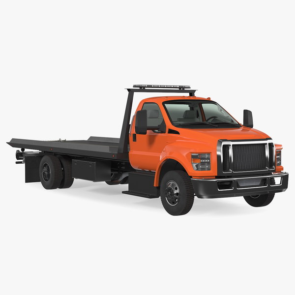 tow truck flatbed bed 3d model